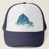 Haystack Rock Illustration Trucker Pet (Voorkant)