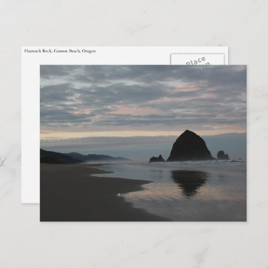 Haystack Rock in Cannon Beach Briefkaart (Voorkant / Achterkant)