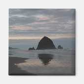 Haystack Rock in Cannon Beach Magneet (Voorkant)