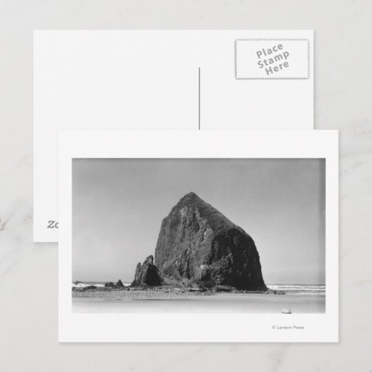 Haystack Rock in Cannon Beach, Oregon Photography Briefkaart (Voorkant / Achterkant)
