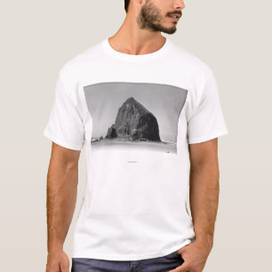 Haystack Rock in Cannon Beach, Oregon Photography T-shirt