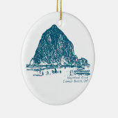 Haystack Rock Kerstannament Keramisch Ornament (Rechts)