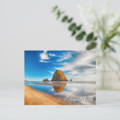 Haystack Rock, kust van Oregon, Verenigde Staten Briefkaart (Staand voorkant)
