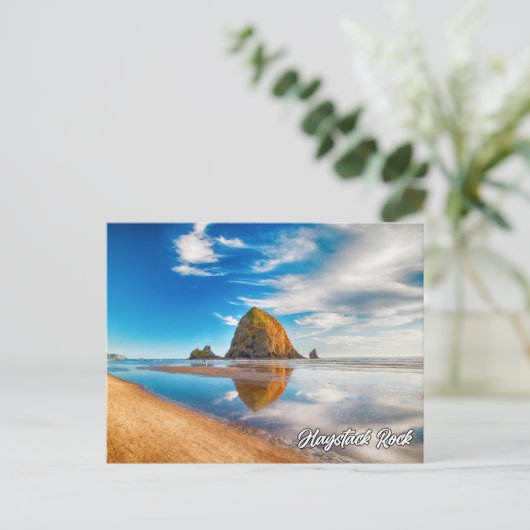 Haystack Rock, kust van Oregon, Verenigde Staten Briefkaart (Staand voorkant)