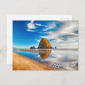 Haystack Rock, kust van Oregon, Verenigde Staten Briefkaart (Voorkant / Achterkant)