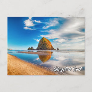 Haystack Rock, kust van Oregon, Verenigde Staten Briefkaart