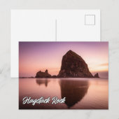 Haystack Rock, Kust van Oregon, Verenigde Staten Briefkaart (Voorkant / Achterkant)