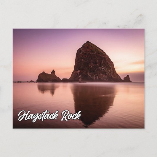Haystack Rock, Kust van Oregon, Verenigde Staten Briefkaart (Voorkant)