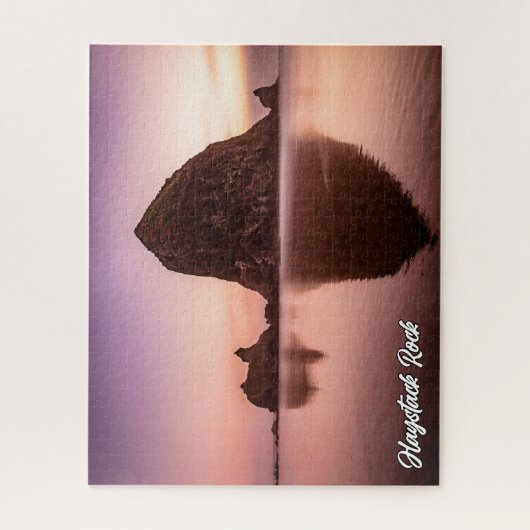 Haystack Rock, Kust van Oregon, Verenigde Staten Legpuzzel (Verticaal)