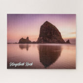 Haystack Rock, Kust van Oregon, Verenigde Staten Legpuzzel (Horizontaal)