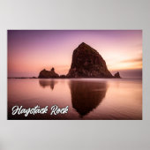 Haystack Rock, Kust van Oregon, Verenigde Staten Poster (Voorkant)