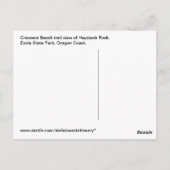 Haystack Rock Oregon Coast Briefkaart (Achterkant)