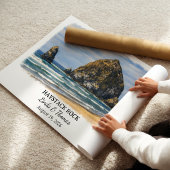 Haystack Rock Oregon Poster, Cannon Beach Op Maat Poster