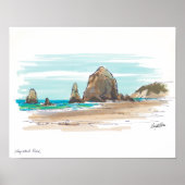 Haystack Rock Poster (Voorkant)
