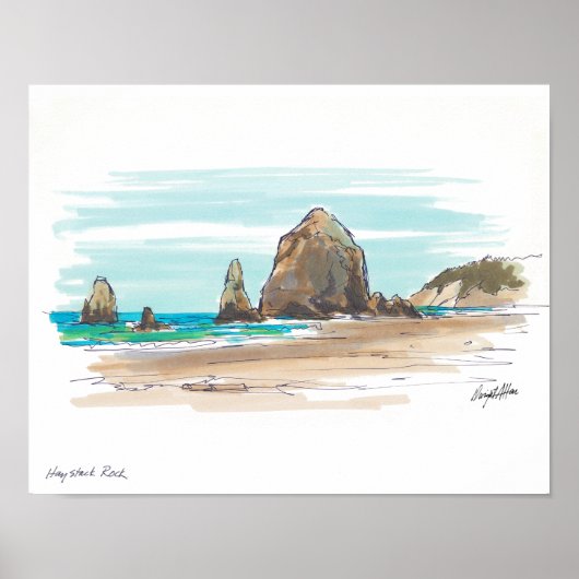 Haystack Rock Poster (Voorkant)