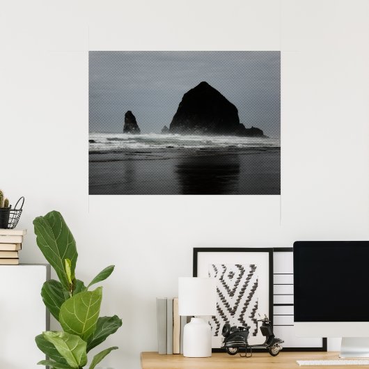 Haystack Rock Poster (Thuiskantoor)