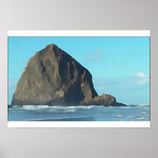 Haystack Rock Poster
