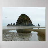 Haystack Rock Reflection, Cannon Beach, Oregon Poster (Voorkant)