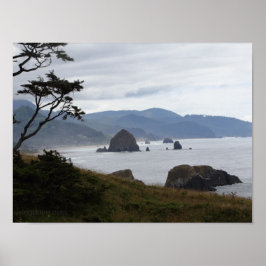 "Haystack Rock van Ecola State Park, Oregon #1" Poster