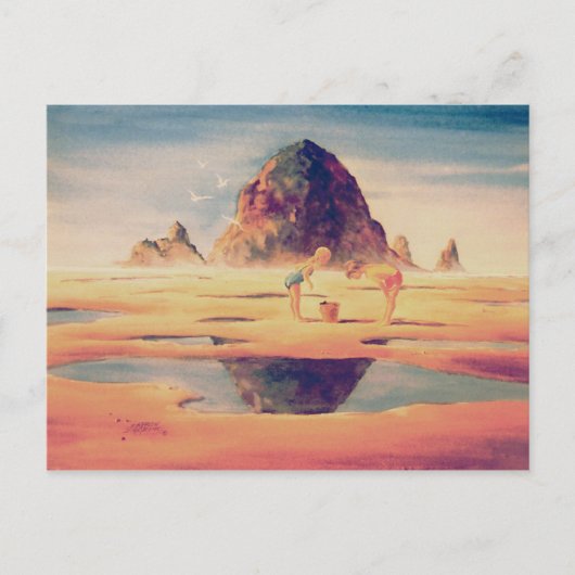HAYSTACK ROCK VAN SHARON SHARPE BRIEFKAART (Voorkant)