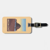 Haystack Rock Vintage Travel Poster Bagagelabel (Voorkant horizontaal)