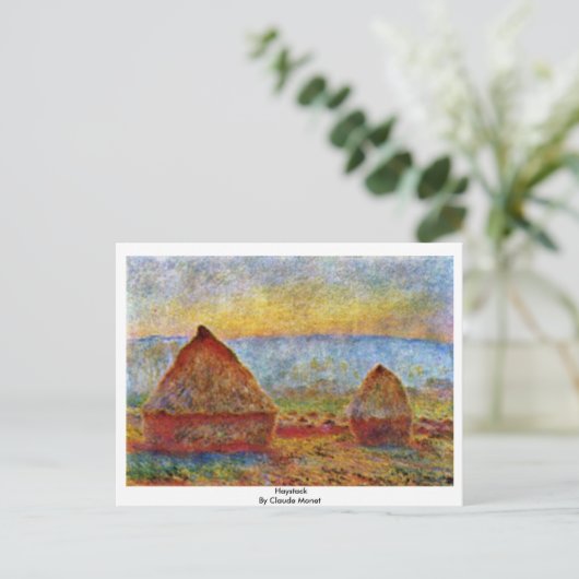 Haystack van Claude Monet Briefkaart (Staand voorkant)