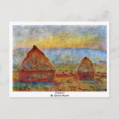 Haystack van Claude Monet Briefkaart (Voorkant)