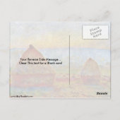 Haystack van Claude Monet Briefkaart (Achterkant)
