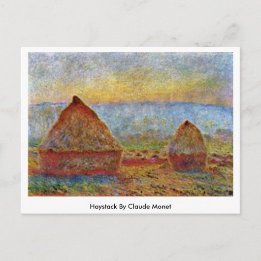 Haystack van Claude Monet Briefkaart (Voorkant)