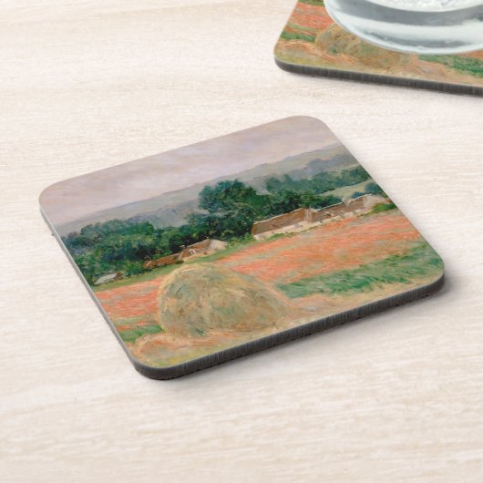 Haystack van Giverny - Claude Monet - 1886 Bier Onderzetter (Linkerzijde)