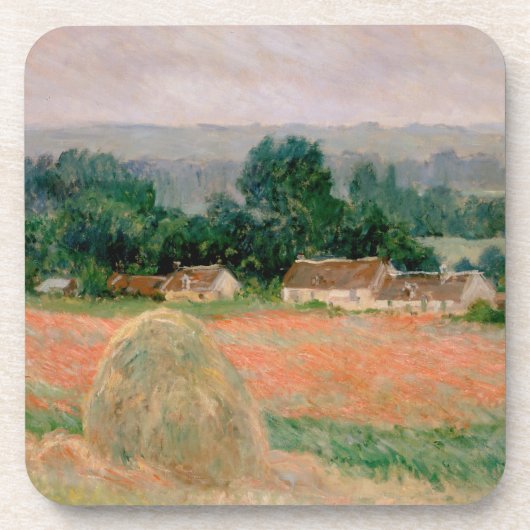 Haystack van Giverny - Claude Monet - 1886 Bier Onderzetter (Voorkant)