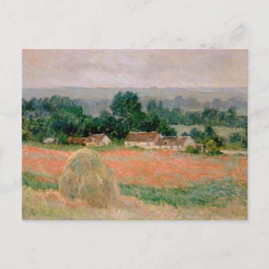 Haystack van Giverny - Claude Monet - 1886 Briefkaart (Voorkant)