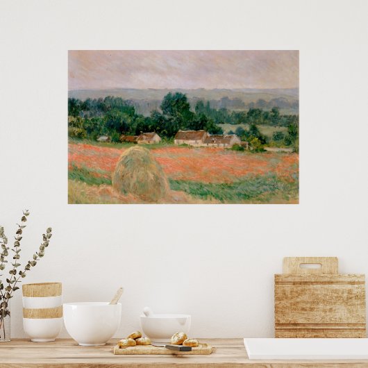 Haystack van Giverny - Claude Monet - 1886 Poster (Keuken)