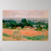 Haystack van Giverny - Claude Monet - 1886 Poster (Voorkant)