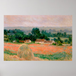 Haystack van Giverny - Claude Monet - 1886 Poster