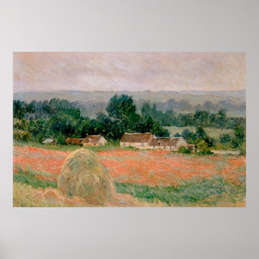 Haystack van Giverny - Claude Monet - 1886 Poster (Voorkant)