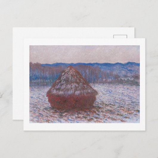 "HAYSTACKS" 1890-1891 CLAUDE MONET BRIEFKAART (Voorkant / Achterkant)