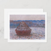 "HAYSTACKS" 1890-1891 CLAUDE MONET BRIEFKAART (Voorkant / Achterkant)