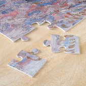 "HAYSTACKS 1890 -91" DOOR CLAUDE MONET PUZZLE LEGPUZZEL (Zijkant)