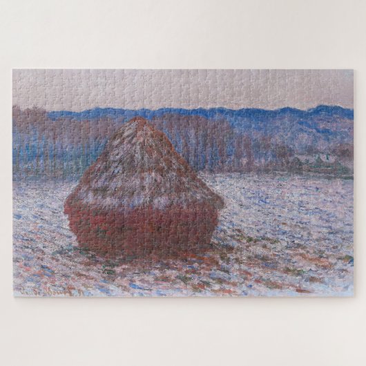 "HAYSTACKS 1890 -91" DOOR CLAUDE MONET PUZZLE LEGPUZZEL (Horizontaal)