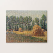 Haystacks bij Giverny Monet Fine Art Legpuzzel (Horizontaal)