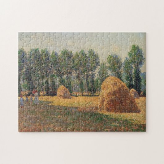 Haystacks bij Giverny Monet Fine Art Legpuzzel (Horizontaal)