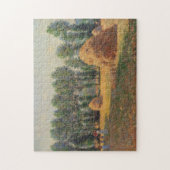 Haystacks bij Giverny Monet Fine Art Legpuzzel (Verticaal)
