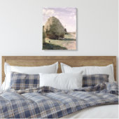 Haystacks Canvas Afdruk (Insitu (Slaapkamer))