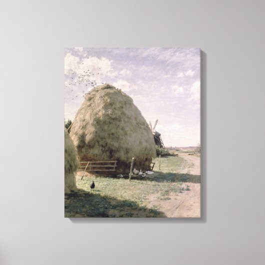 Haystacks Canvas Afdruk (Voorkant)