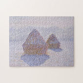 Haystacks-effect van Snow & Sun Monet Fine Art Legpuzzel (Horizontaal)