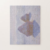 Haystacks-effect van Snow & Sun Monet Fine Art Legpuzzel (Verticaal)