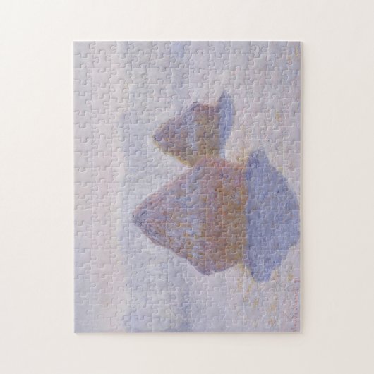 Haystacks-effect van Snow & Sun Monet Fine Art Legpuzzel (Verticaal)