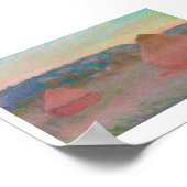 "HAYSTACKS, EINDE DAG, AUTUM, MONET POSTER (Hoek)