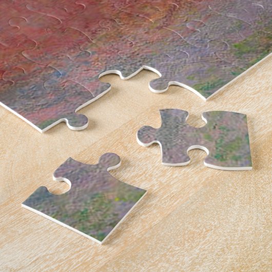 Haystacks Einde herfst Monet Fine Art Legpuzzel (Zijkant)